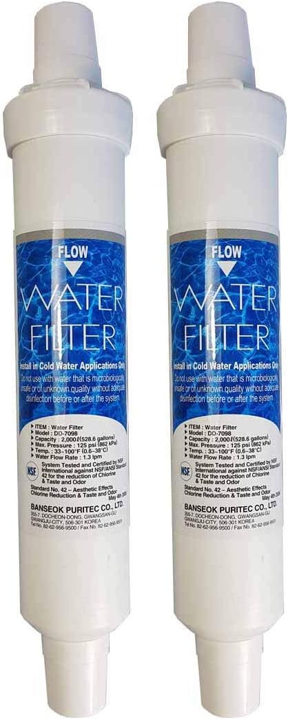 Daewoo DD-7098 Inline, 2 Genuine Water Filters, 2000L Capacity, 6 months Life