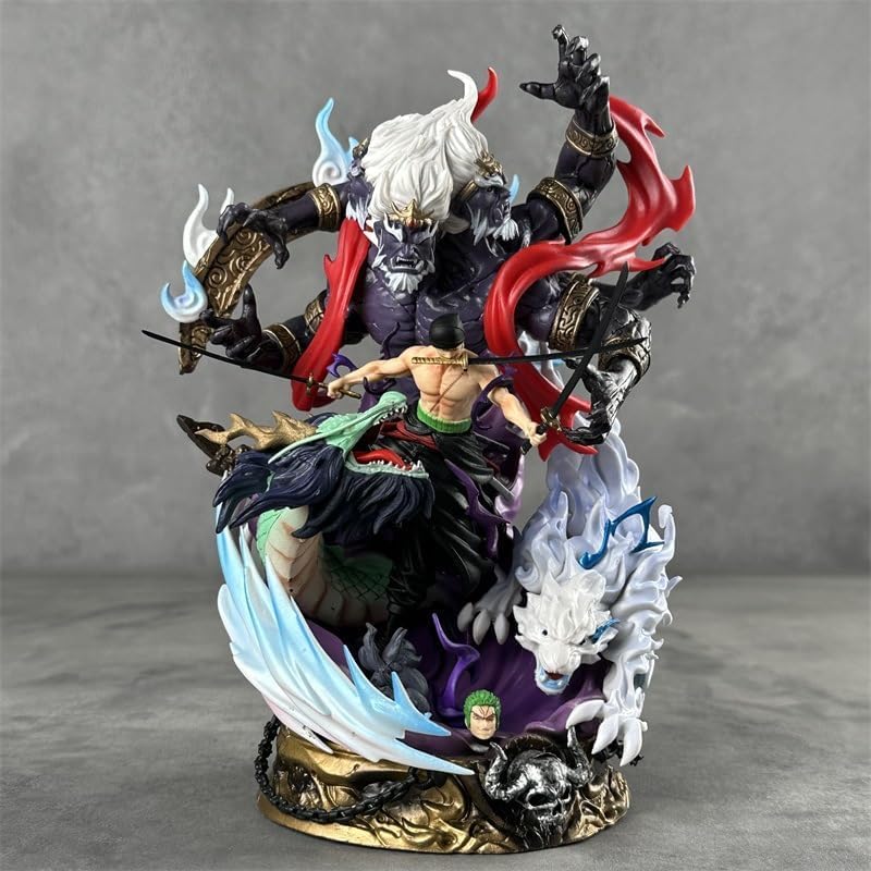 REOZIGN Action figure Roronoa Zoro, Figura Yama Zoro 22 cm in PVC, Figura, Modello decorativo per fan degli anime, Regalo per collezionisti