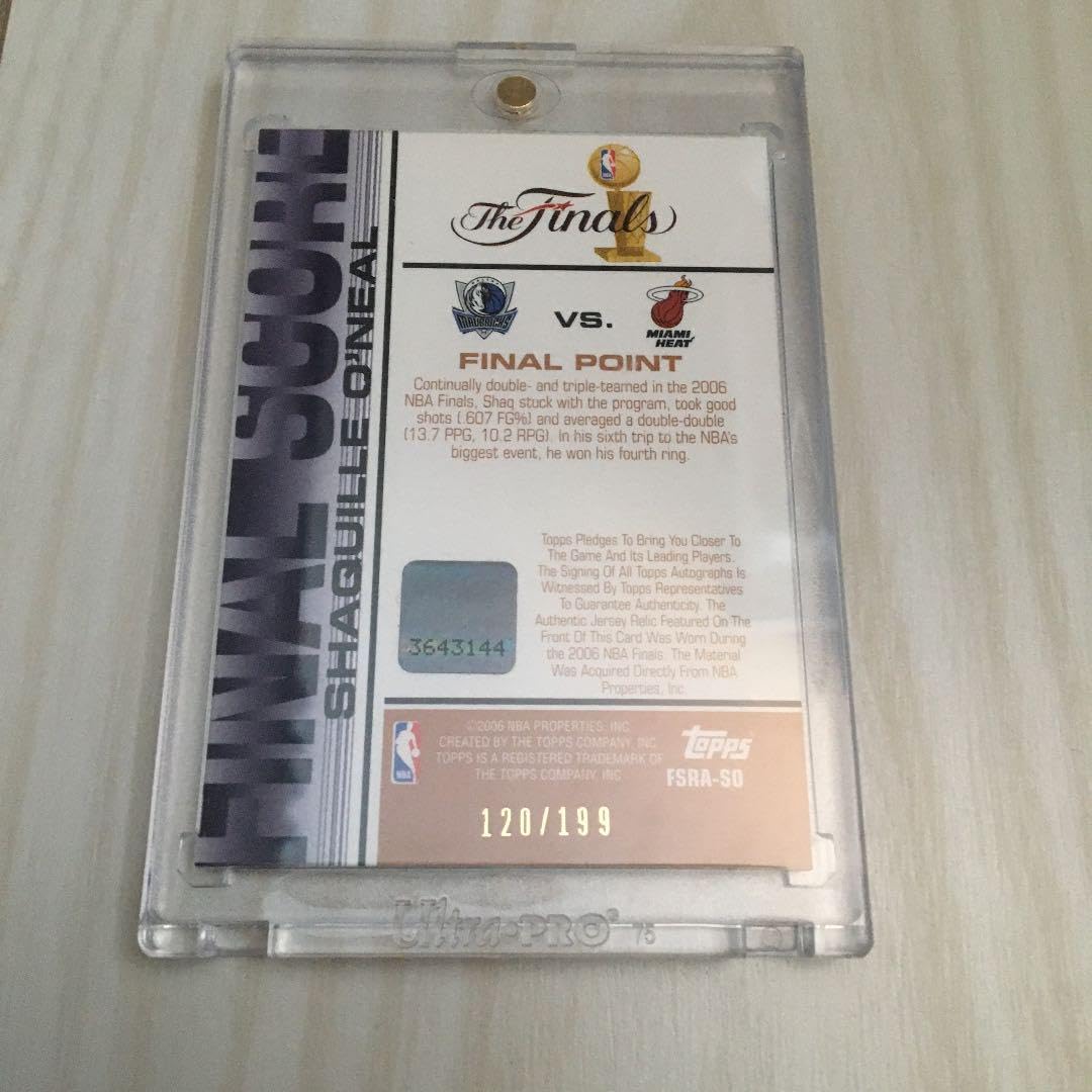 Amazon.co.jp: NBAカード シャキールオニール サインカード 199シリ 