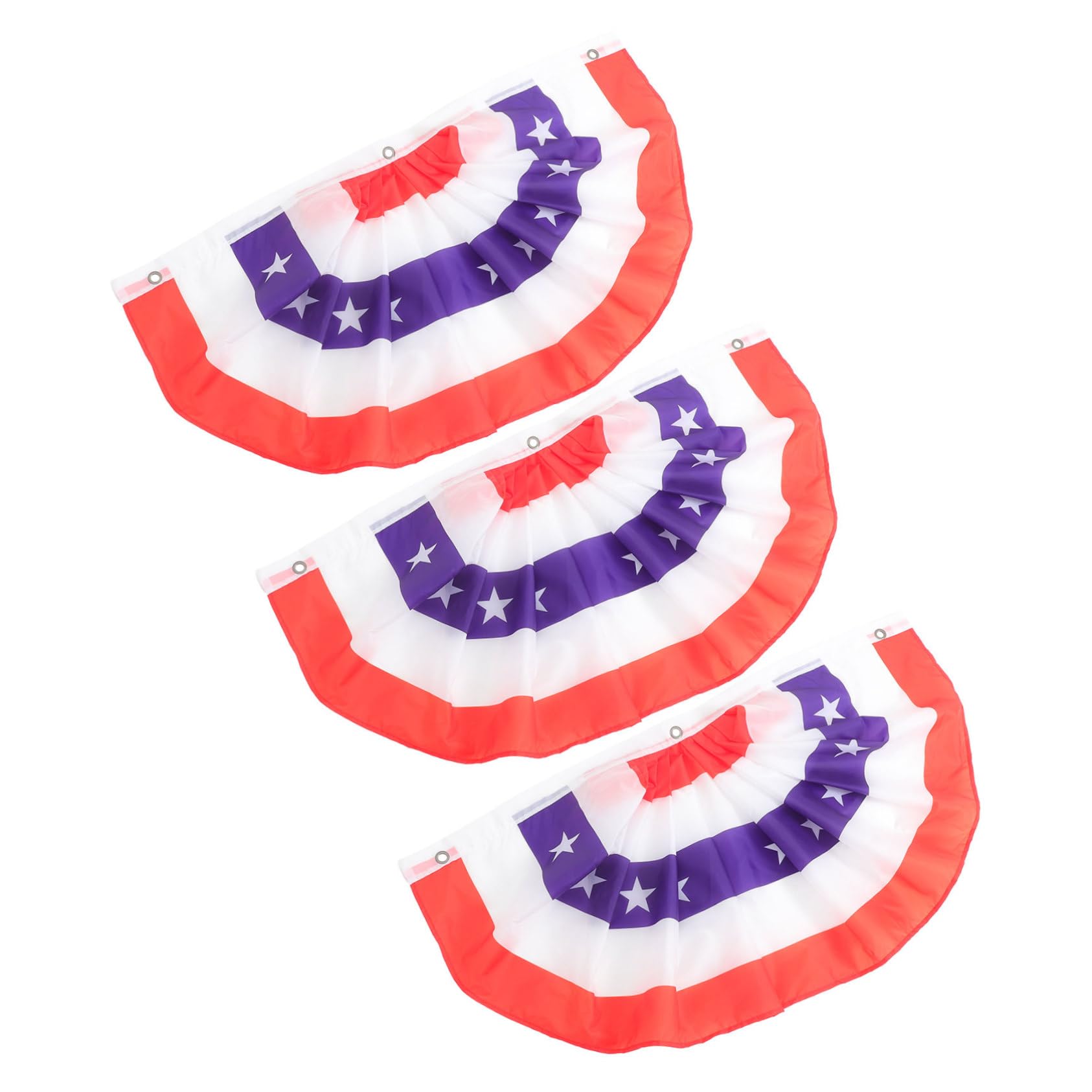 Décorations de Fan Drapeaux Américains Prêts à Suspendre 4pcs