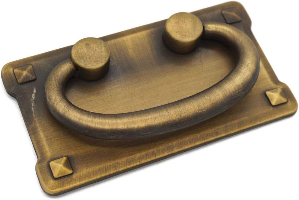 Mission Furniture Pull Mission Cabinet Hardware Arts and Crafts Cabinet Furniture Pulls Antique Brass Finish Large
