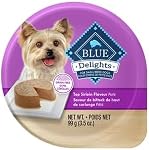 Blue Buffalo Divine Delights Nourriture naturelle pour chiens mouillés de petite race, goût de poulet de la Rotisserie dans le gras affectueux 99g (Boîte de 12)