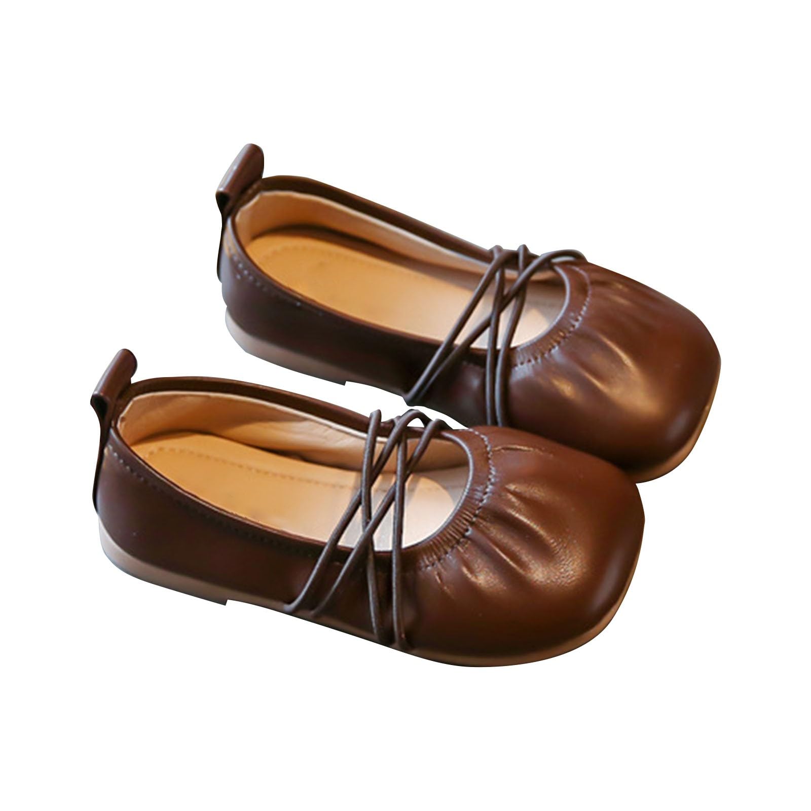 Mary Jane Schuhe Mädchen : Lederschuhe Mit Ankle-Strap Slippers Weiche Schuhe Schulschuhe Elegante Kinderschuhe Leichte Kleinkinder Schuhe rutschfeste Sohlen Lauflernschuhe
