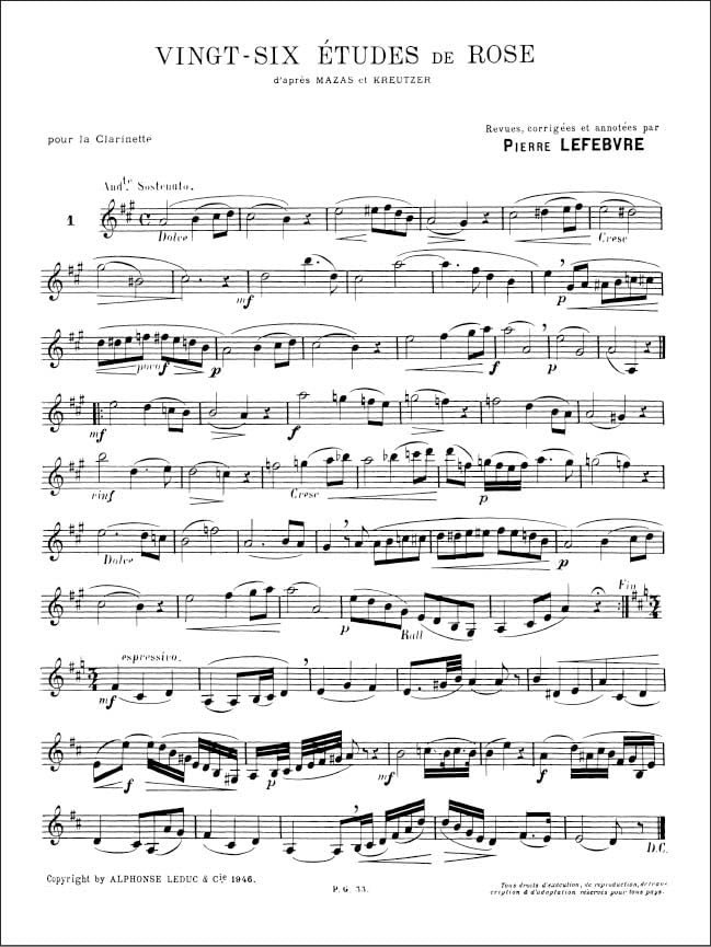 (未使用･未開封品)ローズ : クラリネットの為の26の練習曲 (クラリネット教則本) ルデュック出版 Amazon | ローズ : クラリネットの為の26の練習曲 (クラリネット教則本