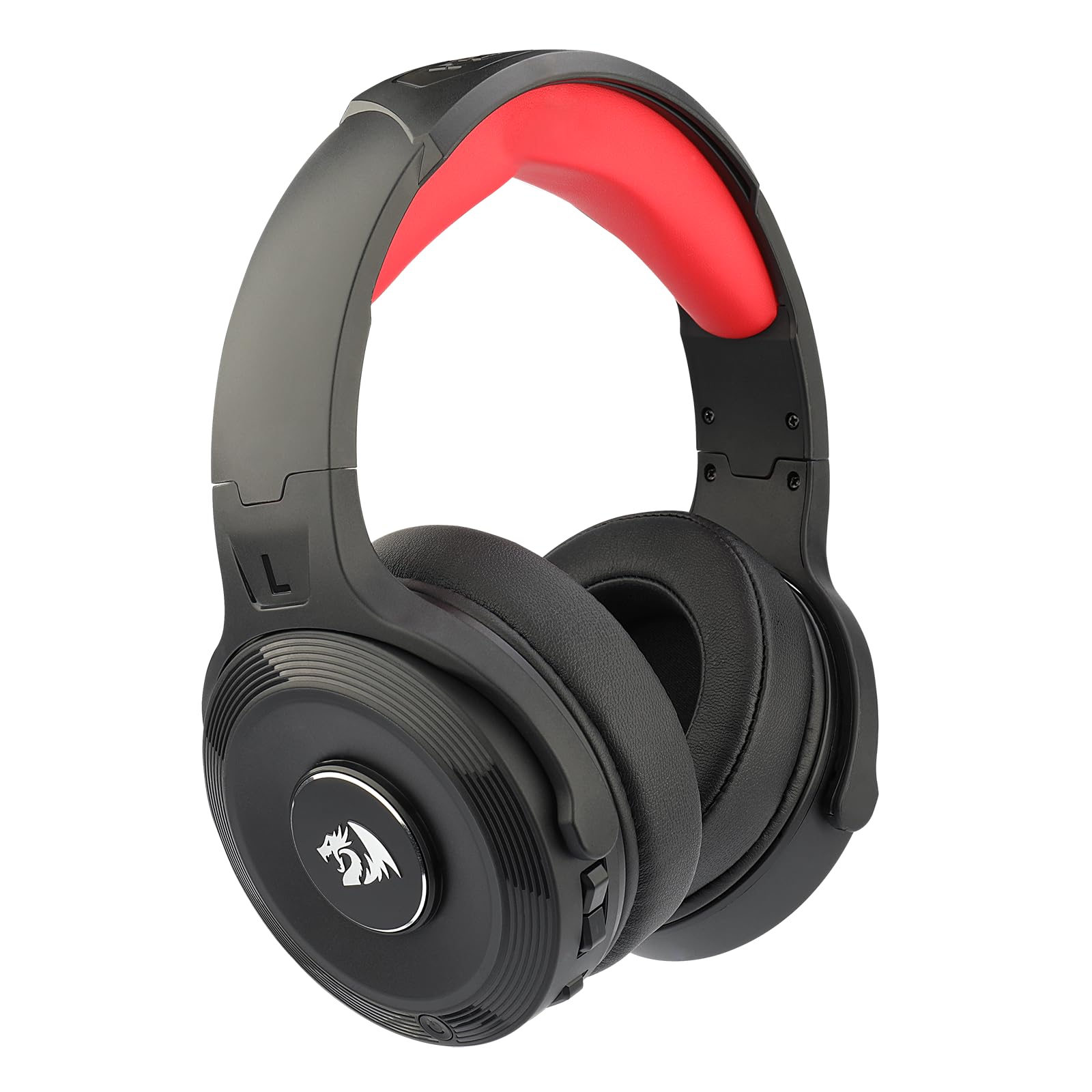 Redragon Pelops Pro H818pro - Cuffie da gioco wireless da 2,4 GHz 7.1 Virtual Surround Sound con porta AUX, per PC