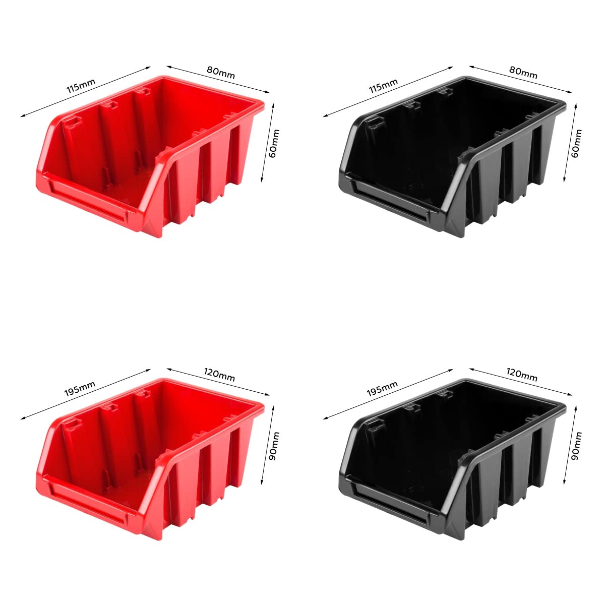 Scaffale da officina, 115 x 78 cm, 32 pezzi, con supporti per attrezzi e scatole impilabili, pannelli da parete, scaffali extra resistenti, per merci, garage, scaffali