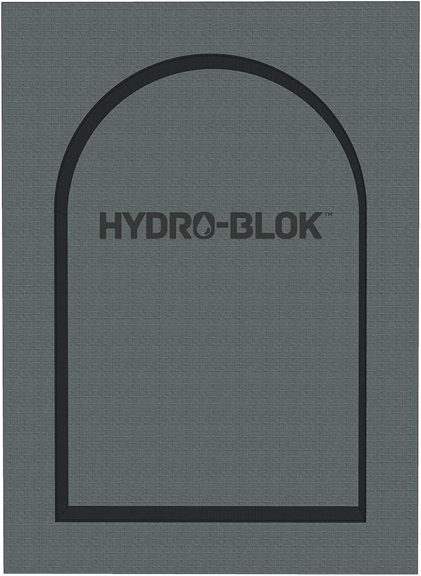 HYDRO-BLOK 16" x 22" Recessed Barrel Head Shower Niche – Waterproof, Prefabricated, Easy Install, Durable, Customizable, Modern Design, Lightweight, XPS Foam, Bathroom Storage Solution