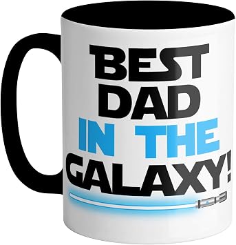 Best Dad in the Galaxy Fathers Day Coffee Mug 11oz Black
