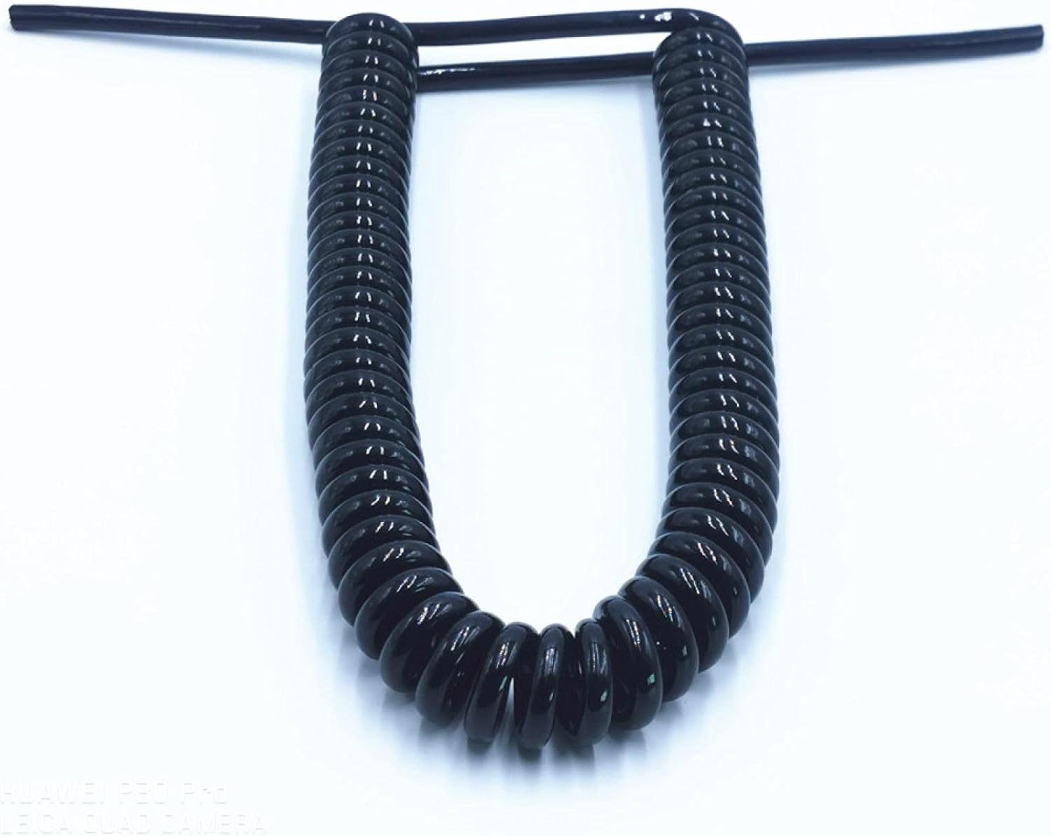 Retractable Spring Coiled Extension Cord ， 2-core Spring Telescopic Wire Spiral Cable 24AWG 20AWG 17AWG 14AWG 2.5 m 7. Black Power Cord Expandable Line Length .5m(2 core 17awg,Line Length 2.5m)