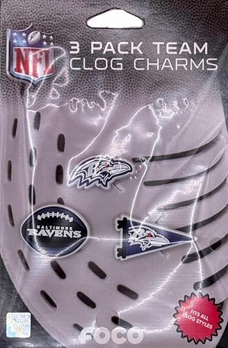 Miniatura 32 de FOCO Pick Your NFL - Dijes decorativos para zapatos de equipo, paquete de 3