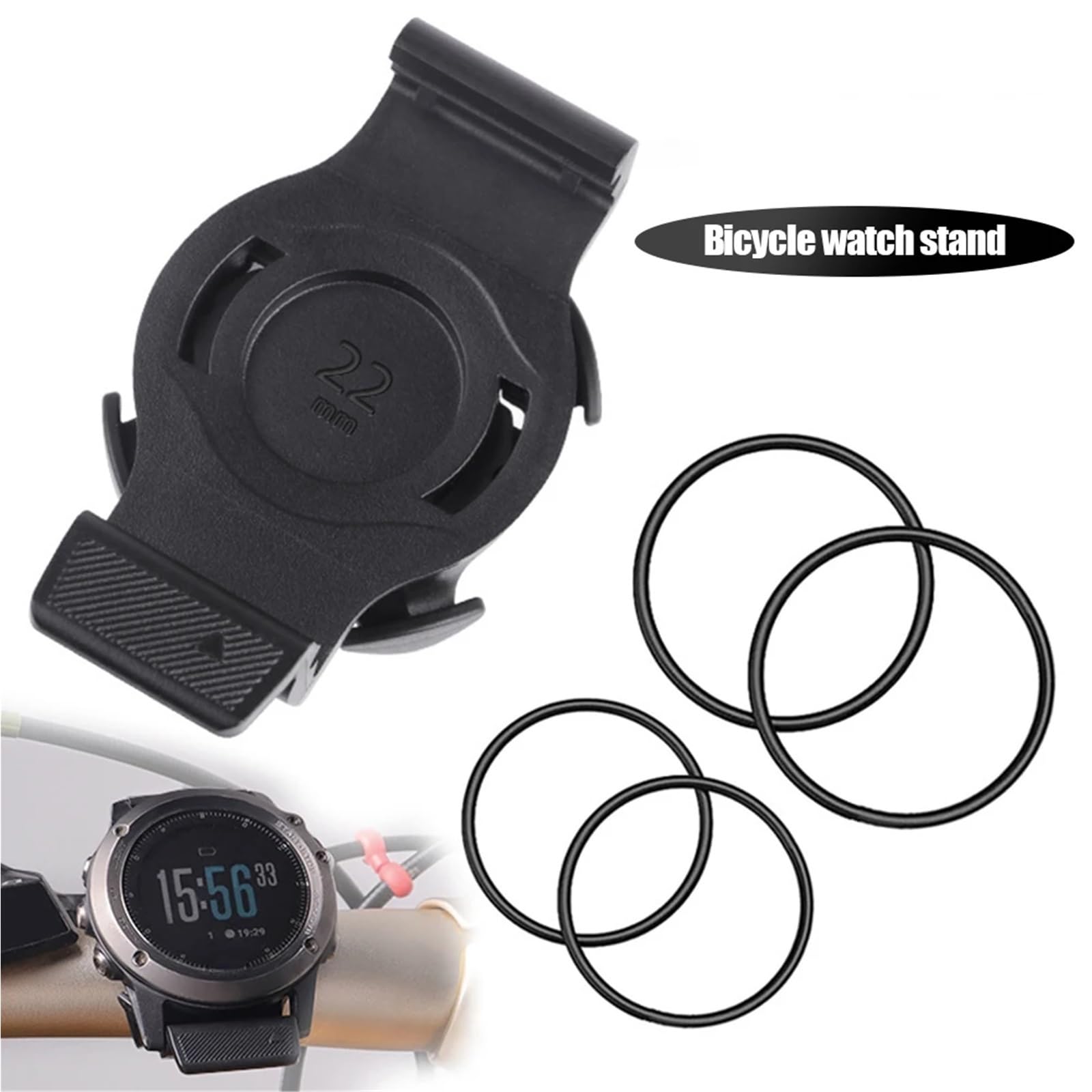 Fit MTB Bike Mount Watch Computer Base Accessori 20/22/26mm per Cronometro GPS Road Bike (Full)