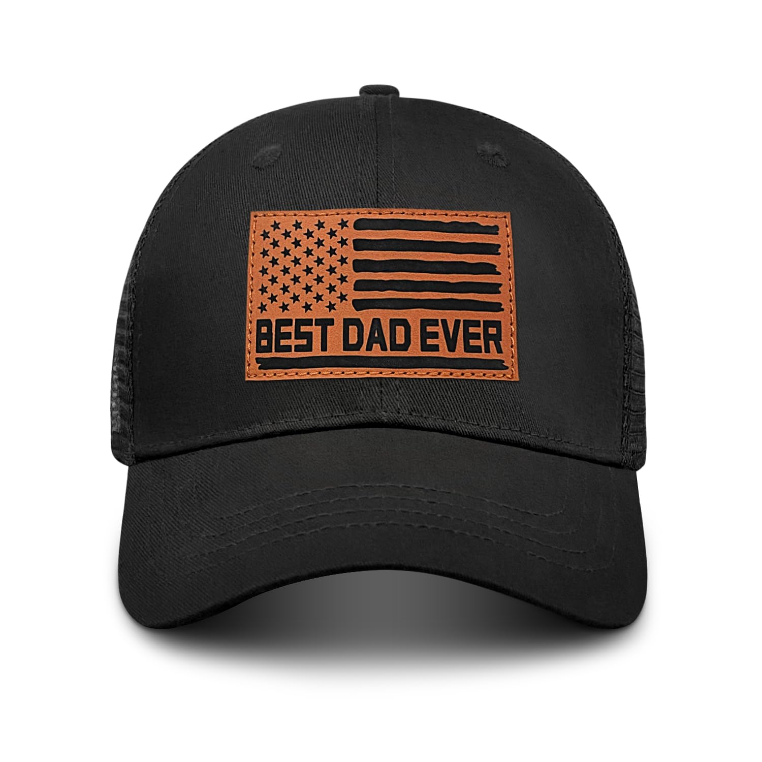 Best Dad Ever American Flag Dad Hat - Adjustable Cotton Baseball Cap for Father's Day, Birthday Gifts from Daughter Son