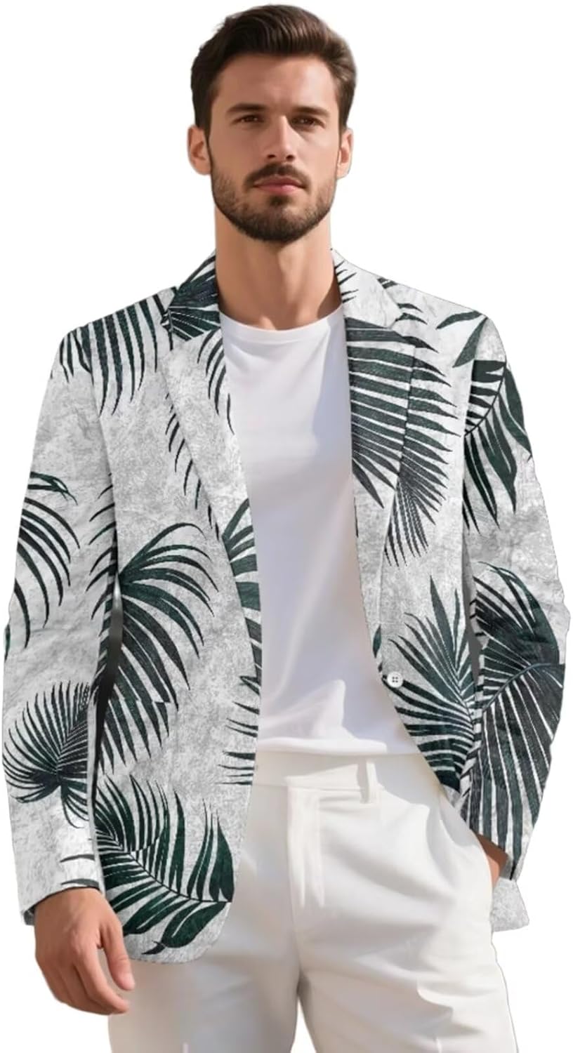 Mens Casual Blazer Slim Fit Lightweight Men's Suits Sport Coat with Pocket