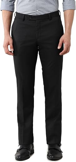 Arrow Men's Tailored Fit Checked Trousers