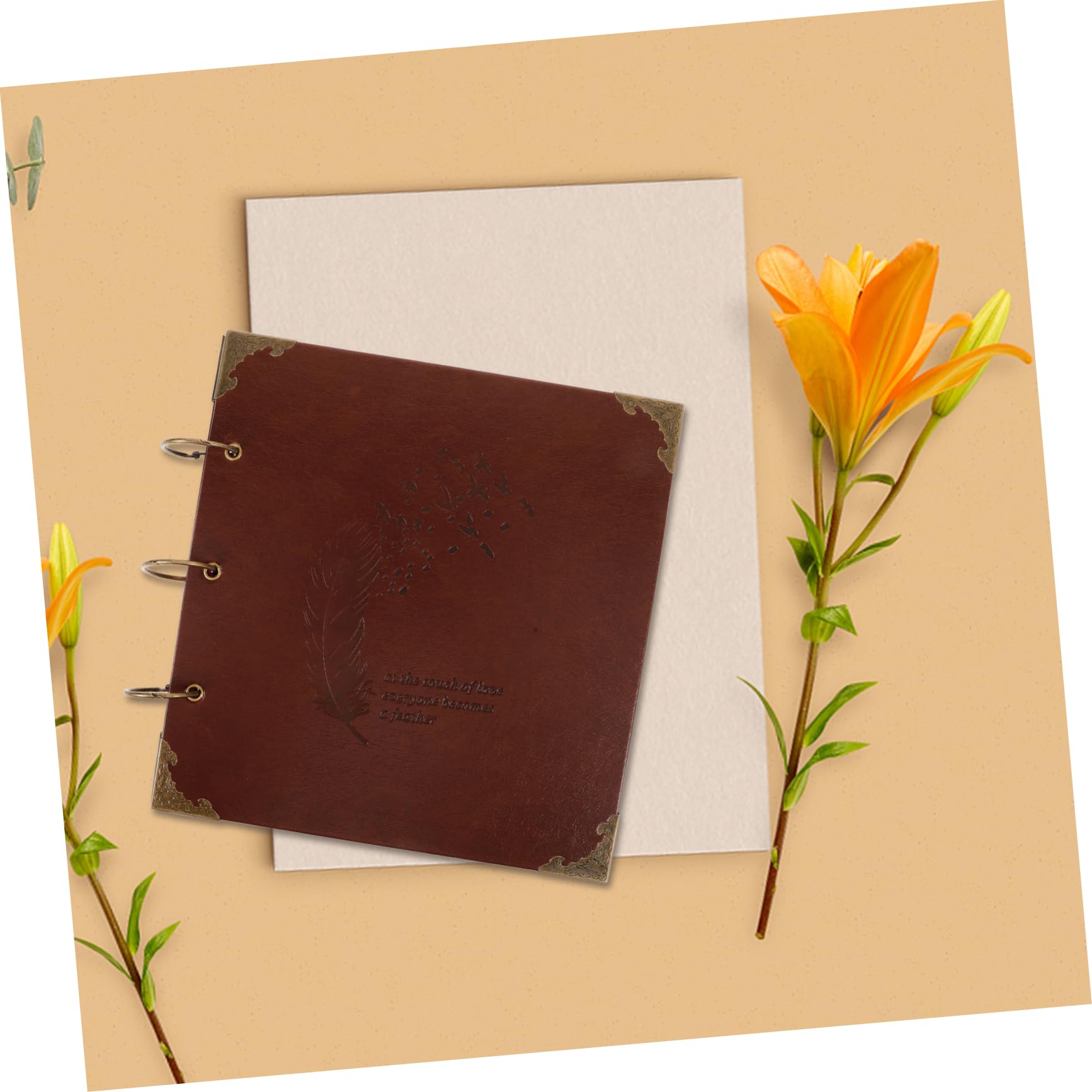 Alipis Kit Per Scrapbooking 3 Album Fotografici Con Copertina in Similpelle Artistica Libro Dei Ricordi Per Album Personalizzati
