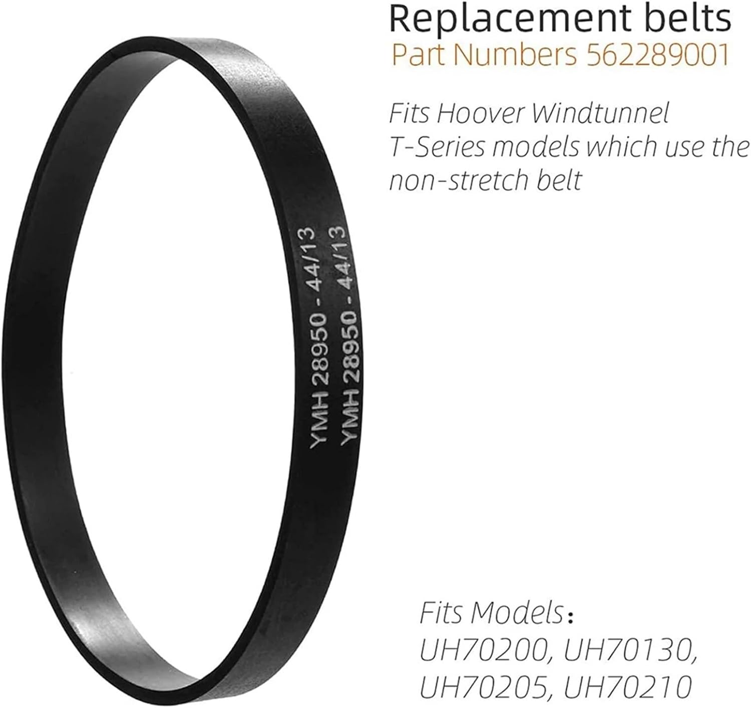 A74M 4Pack 562289001 Vacuum Transmission Belts Replacement UH70200,UH70130,UH70205,UH70210,UH71214,UH70900,UH70905