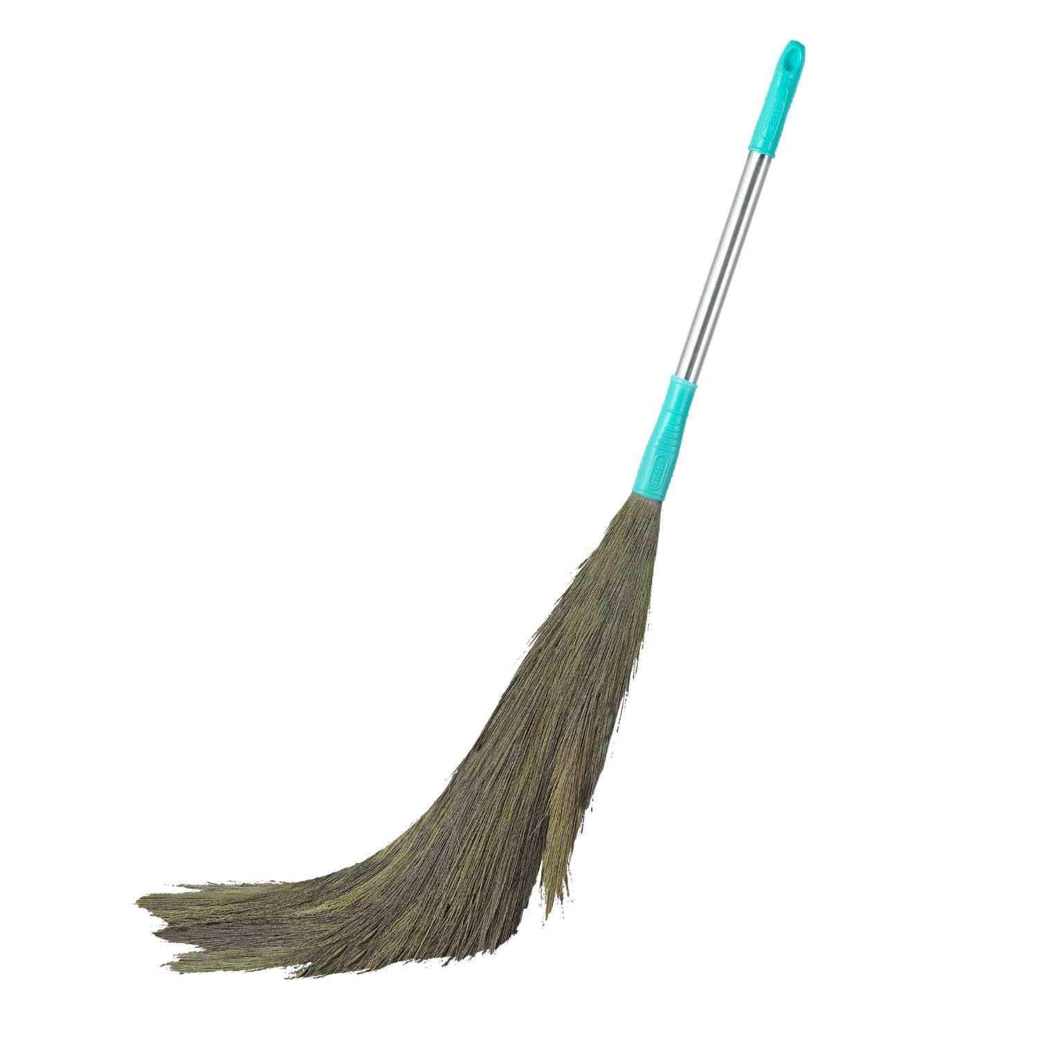 SHAGUN Extra-Long Grass Broom with Steel Handle – Durable Natural Bristles for Efficient Sweeping-image-29