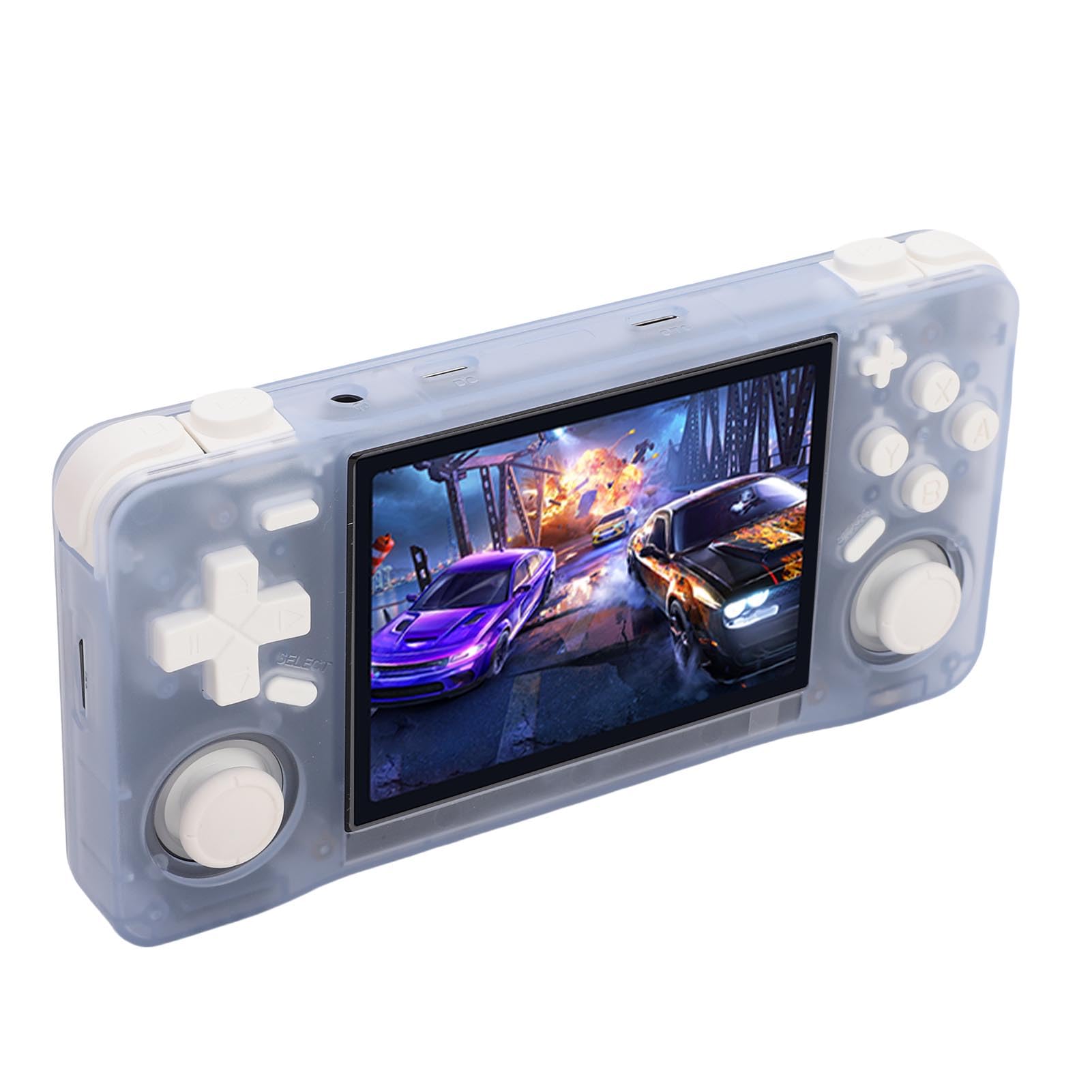 lyrlody Consola de Juegos Portátil Retro, Reproductor de Videojuegos Portátil ABS con Pantalla HD de 3,5 Pulgadas 640x480, RK3326 64 bits A35, Batería de 4000 MAh, para Fanáticos de los Juegos Retro
