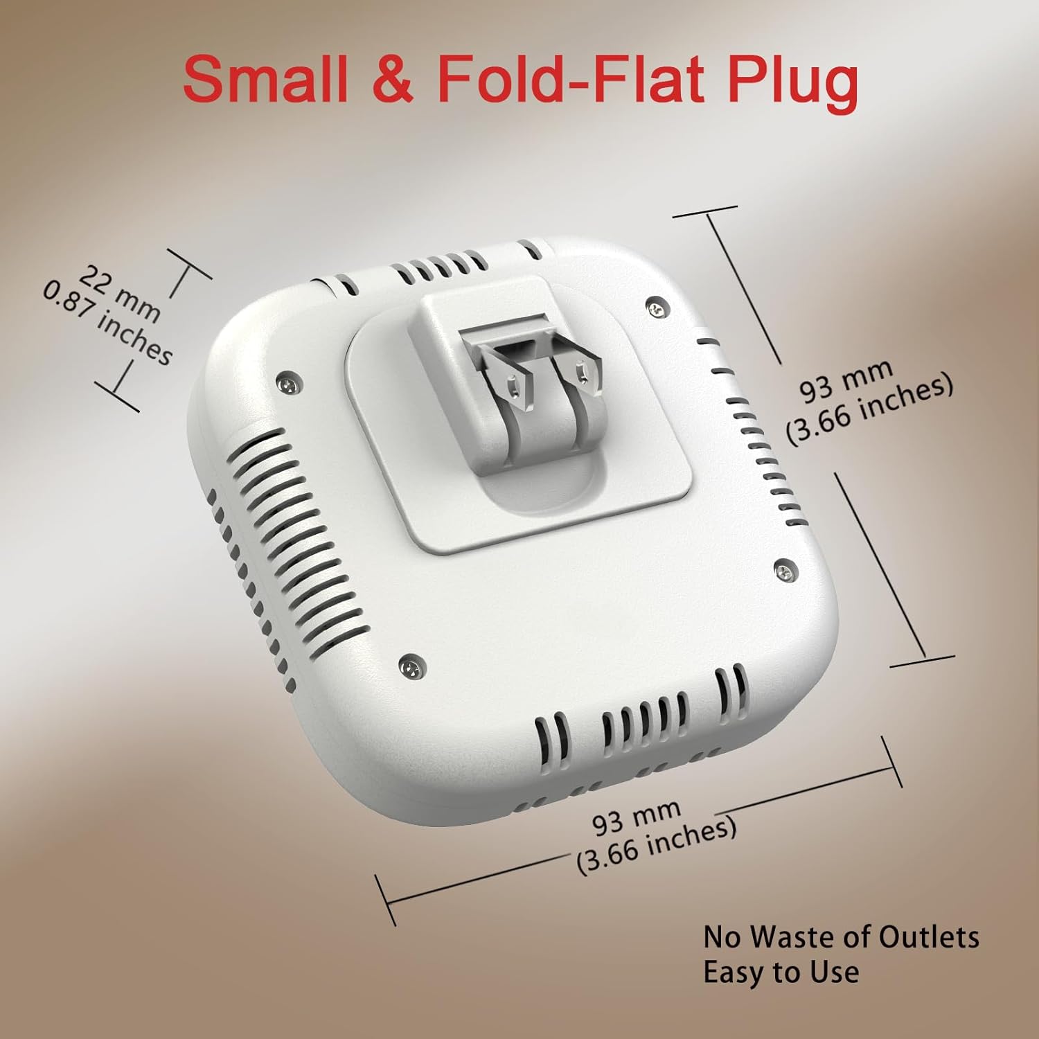 Carbon Monoxide ＆ Natural Gas Detector Plug-in, 4-in-1 Natural Gas, CO, Propane, Temp, Humidity & Explosive Gas Alarm with Foldable Plug for Home, Apartment, Hotel