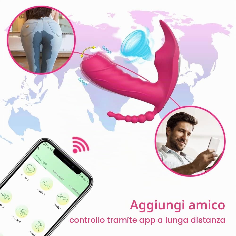 - Đilđo Massaggiatore Vîbrátore con Controllo Wireless con Control App, Stîmólạtórẹ Vîbràńtè Clidòrīdè Pūňtò Ġ Vạgînale, Vîbrátorí con Telecomando a Distanza
