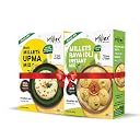Millex Multi Millets Upma Mix & Millex Millets Rava Idli Instant Mix Combo (each 400g) Healthy & Instant Breakfast|Organic & Natural|High Fibre & Protein,|Easy & Ready to cook| Super Food for Kids|Rich in Iron (HEALTHY COMBO) gallery image