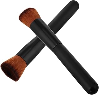 Mobestech 2pcs Black Foundation Brush for Liq...