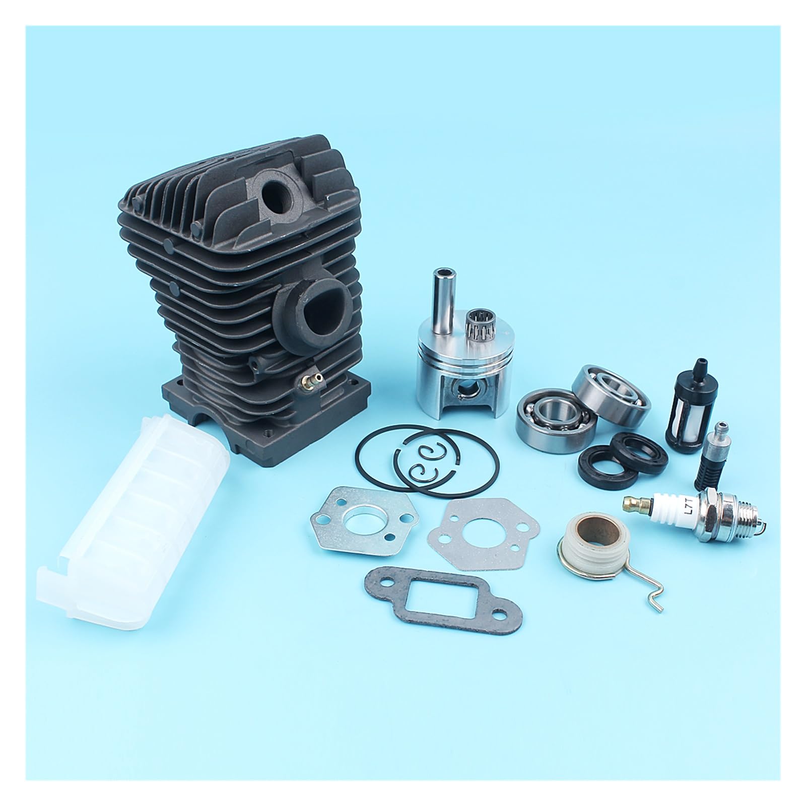 For cojinetes de pistón cilindro chapados en Nikasil, Kit 42,5mm for STIHL 023 025 MS230 MS250, filtro aire motosierra, cojinete cigüeñal Wrom