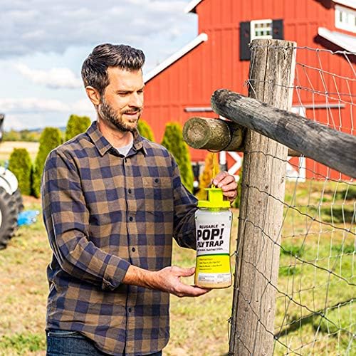 Miniatura 4 de RESCUE! POP! Trampa para moscas reutilizable con atractor soluble en agua de acción rápida para el hogar y entornos agrícolas, plástico reciclable