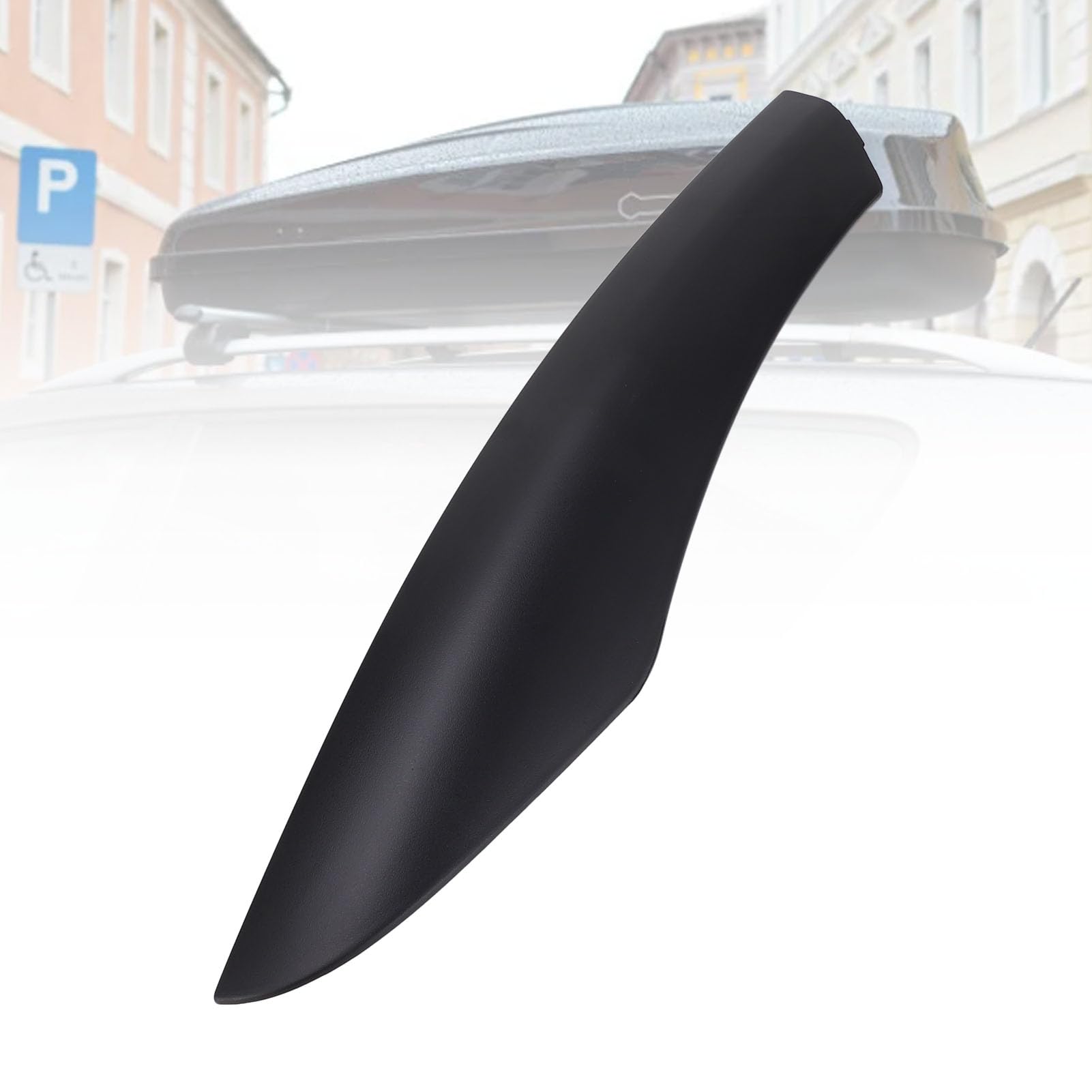Yctze Coperchio per guida per portapacchi da tetto dell'auto, aspetto elegante, a prova di scolorimento, protezione affidabile, copertura esterna per binari del tetto (anteriore