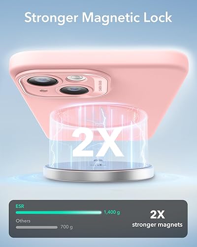 Vista 610 de ESR Funda para iPhone 15 Pro Max, compatible con MagSafe, de grado militar, negro transparente