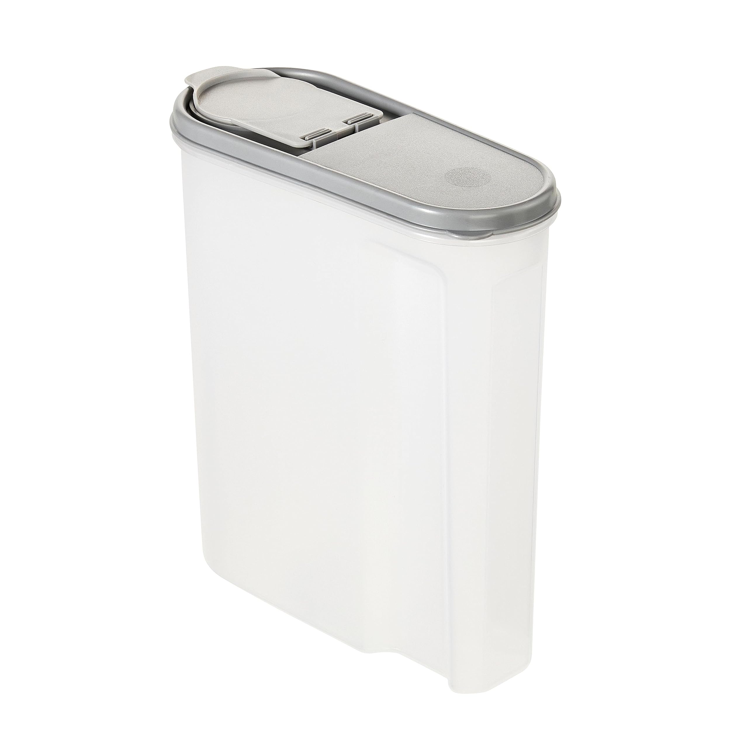 keeeper Schüttdose Jean für Trockenvorräte, Aufklappbarer Deckel, 2,6 l, Polypropylen, 21,5 x 9,5 x 24 cm, Nordic Grey