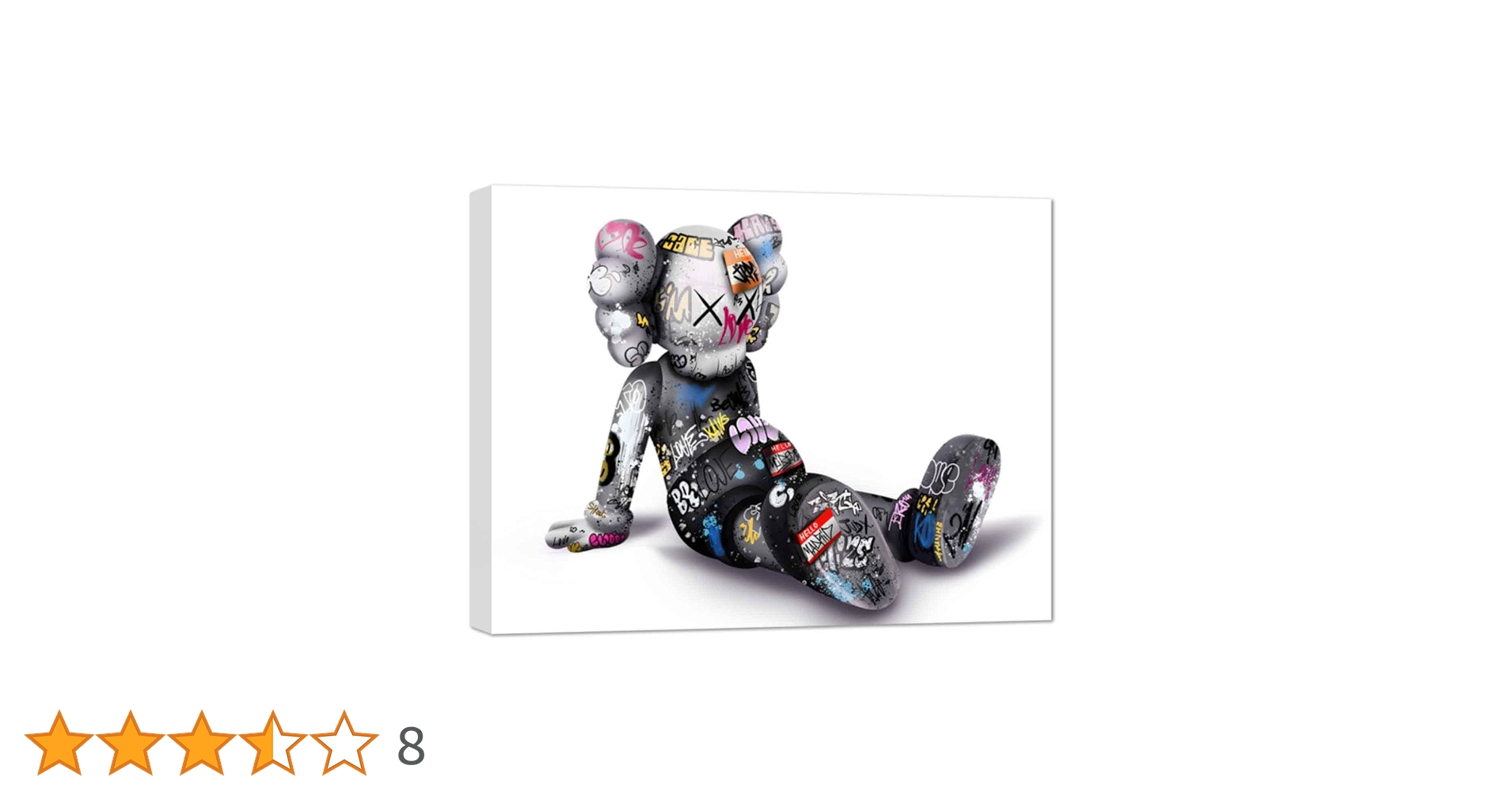 No.302木枠付きキャンバスアート　アートパネル　KAWS ジョーズ 510REBwGmVL._UF350,350_QL80_.jpg