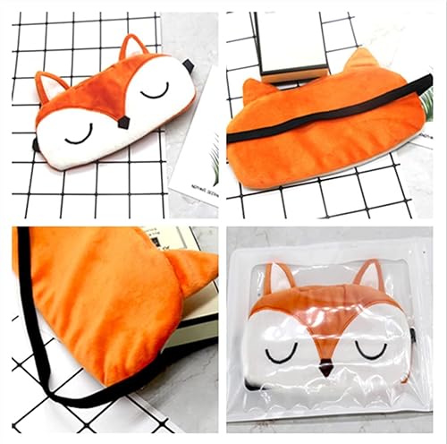 Miniatura 5 de Máscara de ojos para dormir con diseño de animales de dibujos animados 3D, con los ojos vendados, máscaras para dormir súper suaves y divertidas