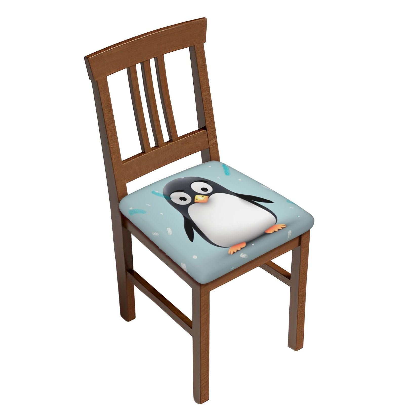 Housse de tabouret de bar carrée élastique anti-tache