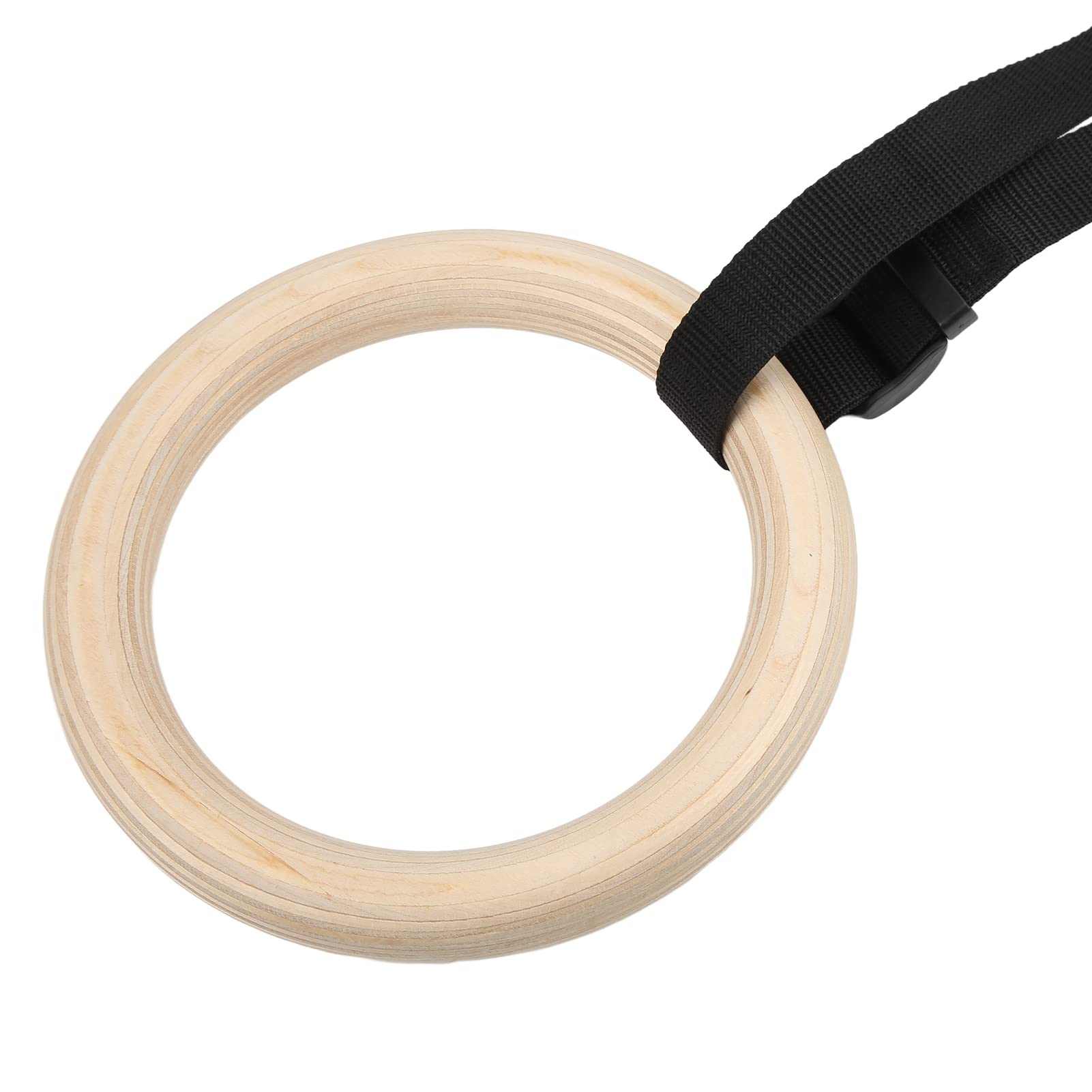 Anillos de Gimnasio, 330 Libras de Capacidad, Cómodos, de Madera, Firmes, para Ejercicios de Dominadas, Inodoros para el Hogar para Entrenamiento de Cuerpo Completo