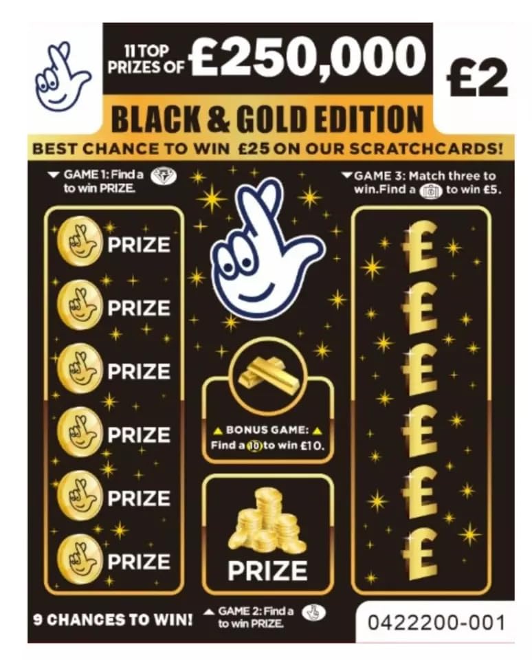 2x Fake joke lottery scratch cards Winning Joke Prank Your Friends with 250K