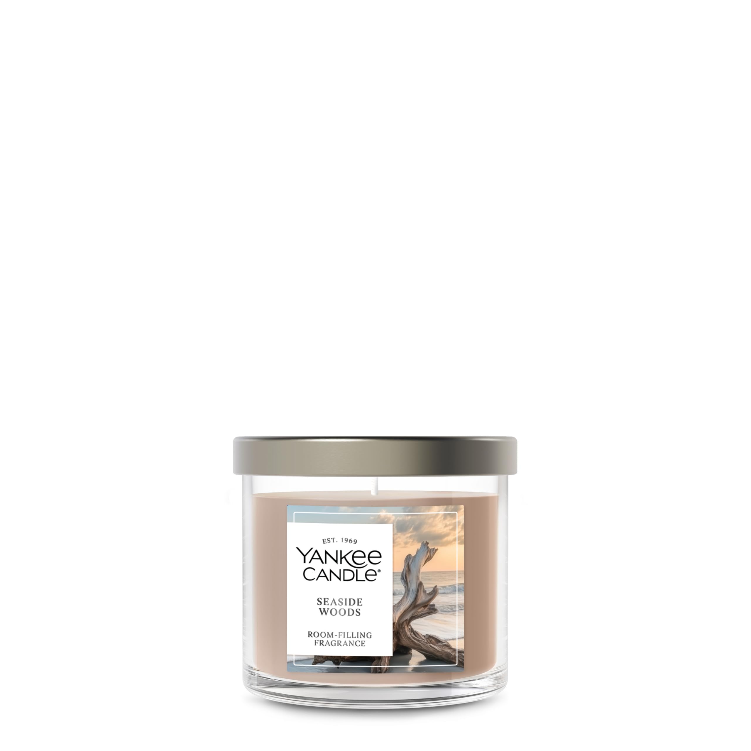 Yankee Candle Bougie parfumée Seaside Woods - Petit gobelet - 122 g - Mèche unique - Plus de 20 heures de combustion