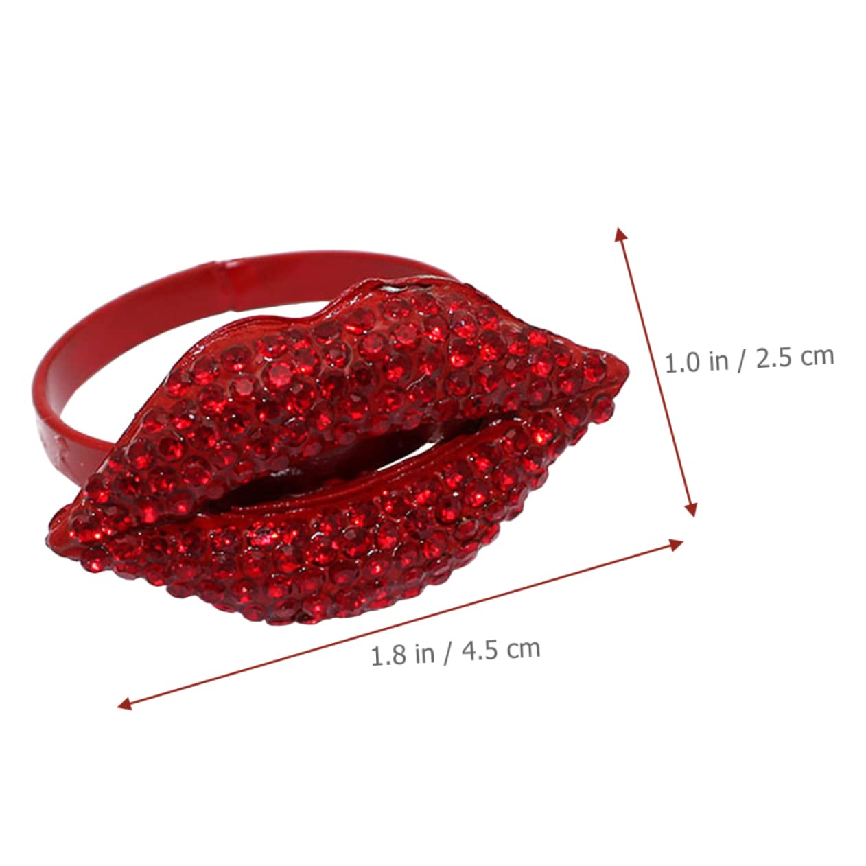 Alipis 3 Series Anillos De Servilleta De Hebillas Decorativas para De San Valentín Soporte De Servilleta De Elegante Accesorios para Eventos Y Decoración De Mesa 4 Piezas X 3