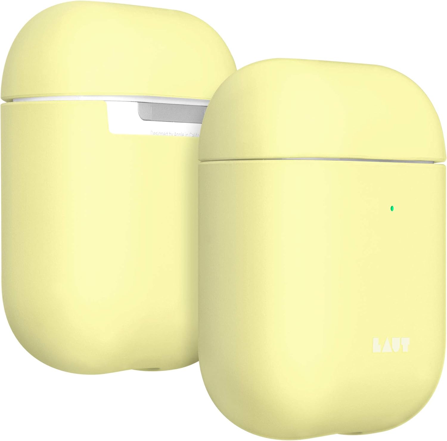 LAUT - HUEX Pastels for AirPods 2 and 1 Charging Case | Silky Rubber Finish | Ultra Lightweight | Front LED Visible (Sherbet)