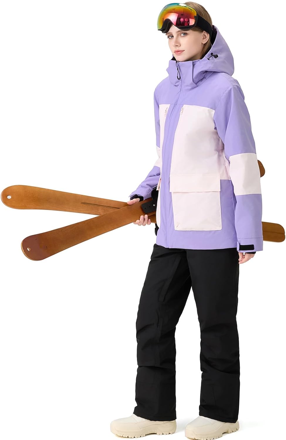 HOTIAN Women's Skisuit Ski Jackets and Pants Set Windproof Waterproof Insulated Snowsuit Winter Warm Snowboarding Snow Coat - Image 4