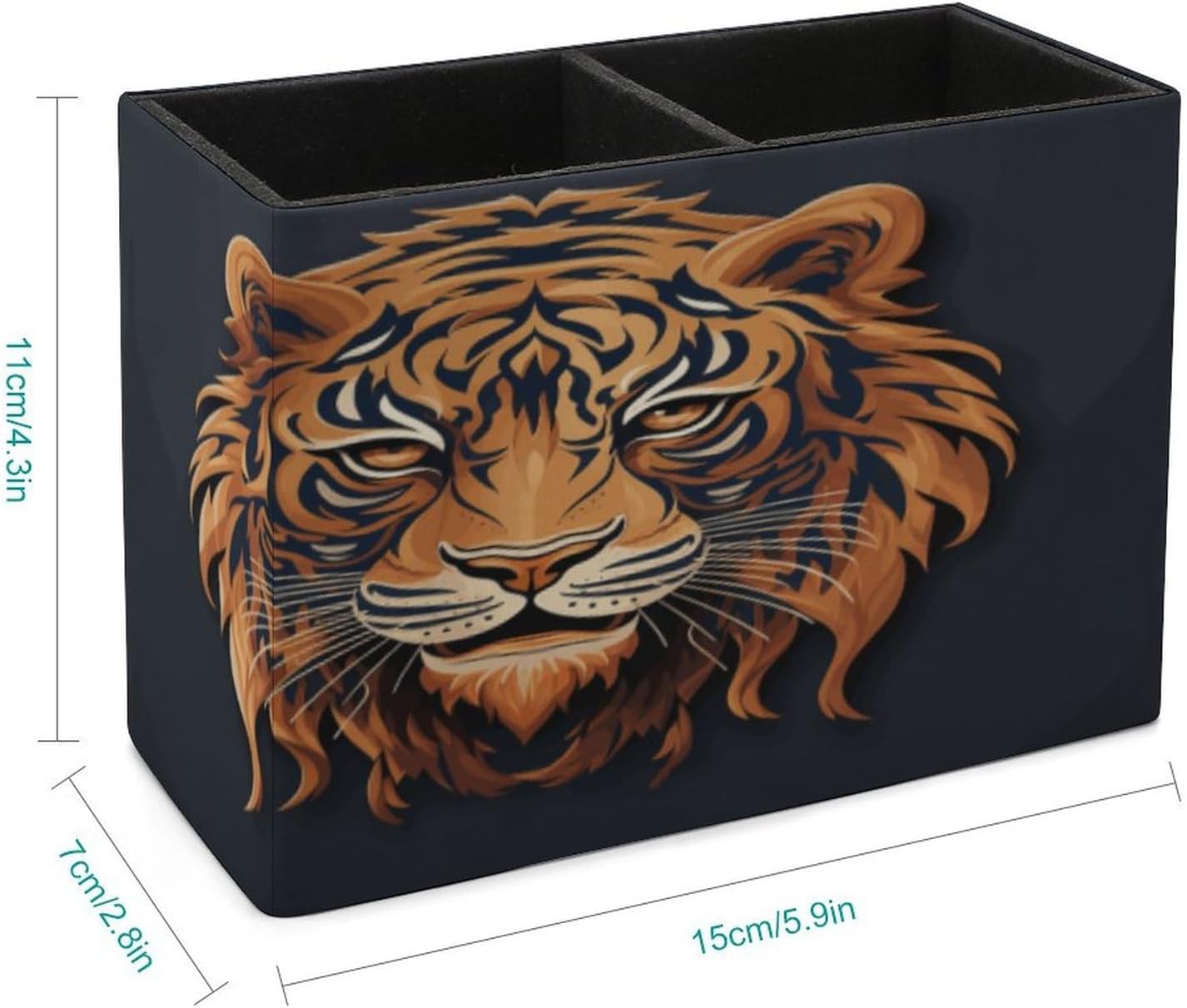 Pencil Holder for Office Supplies New Year Tiger Logo Design Desk Organizer image 2