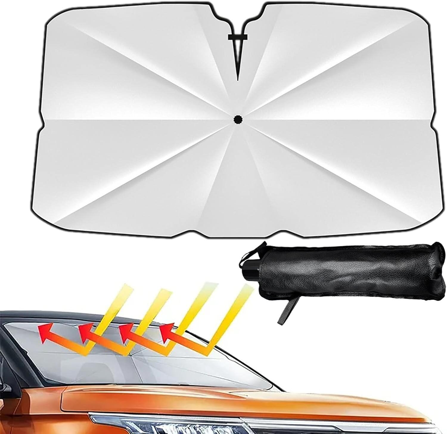 Car Windshield Sun Shade Umbrella, Universal Foldable