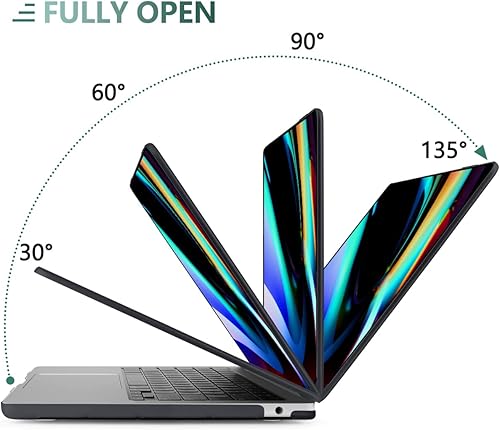 Miniatura 5 de Funda para MacBook Air de 15 pulgadas 2023, modelo A2941 con chip M2, cubierta rígida y cubierta de teclado, protector de pantalla y adaptador OTG