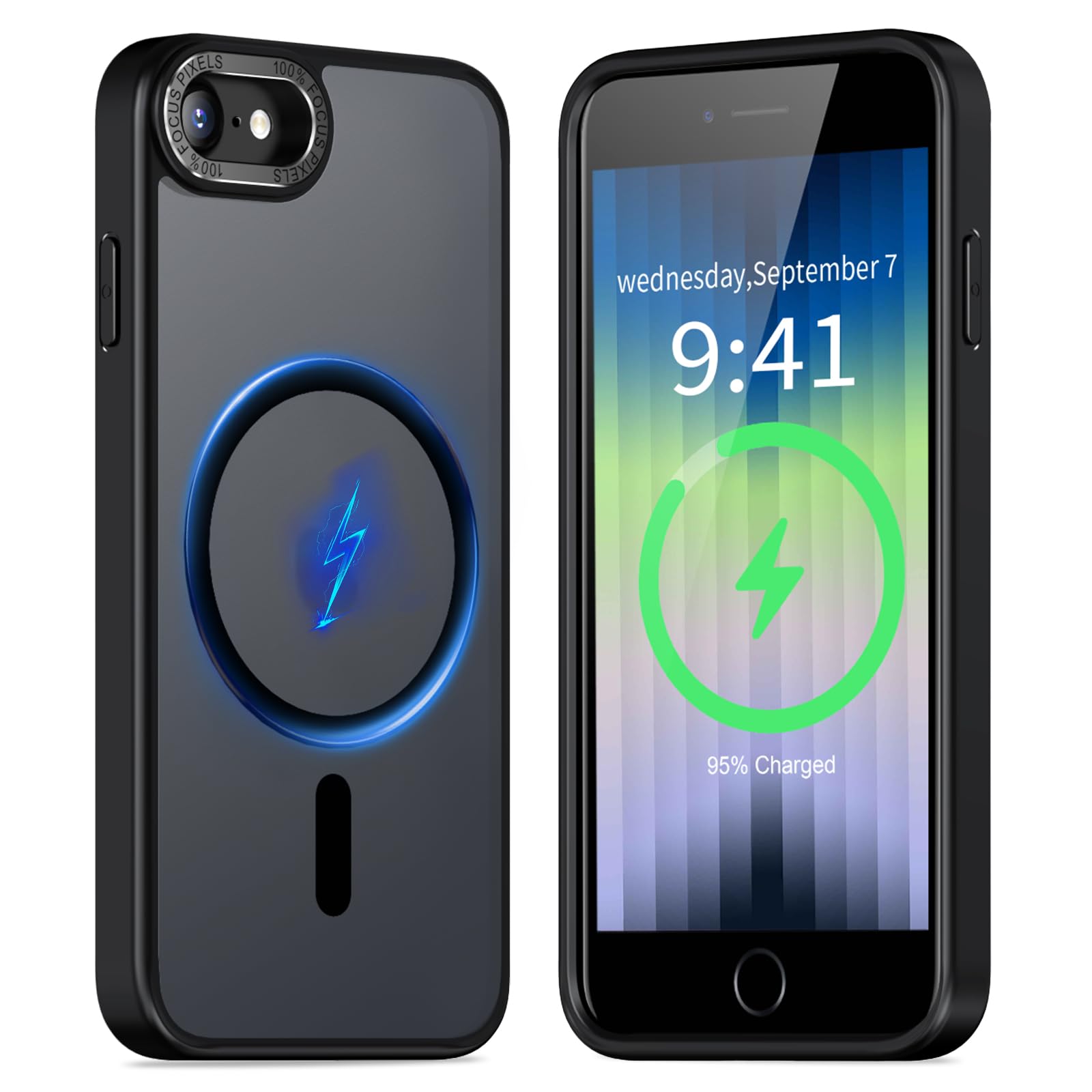 【MagSafe対応・マット質感】KWATUNG iPhone SE3 用 ケー…