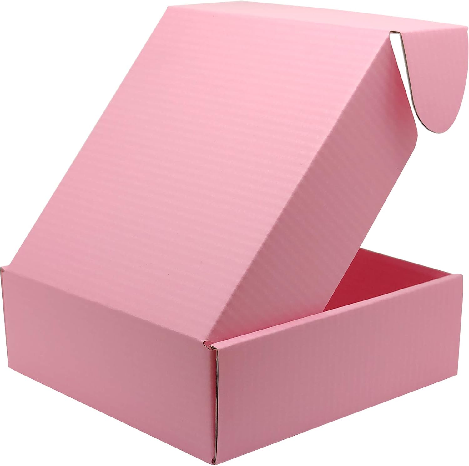6x6x2 inches Small Shipping Boxes Set of 50 - Pink Mailer Corrugated Cardboard Boxes for Shipping Packaging Mailing Products