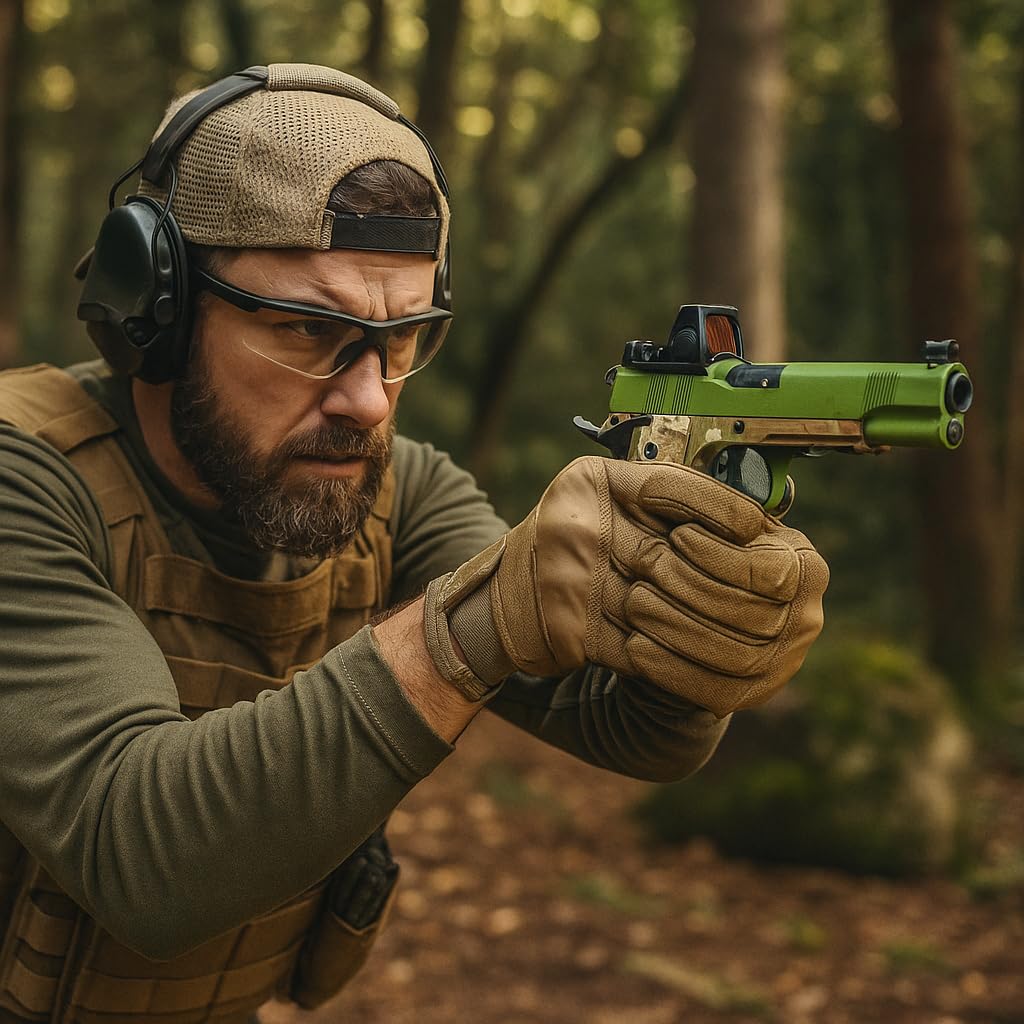 Pistola Softair MEU Camo/Green a Gas Calibro 6 mm con pallini