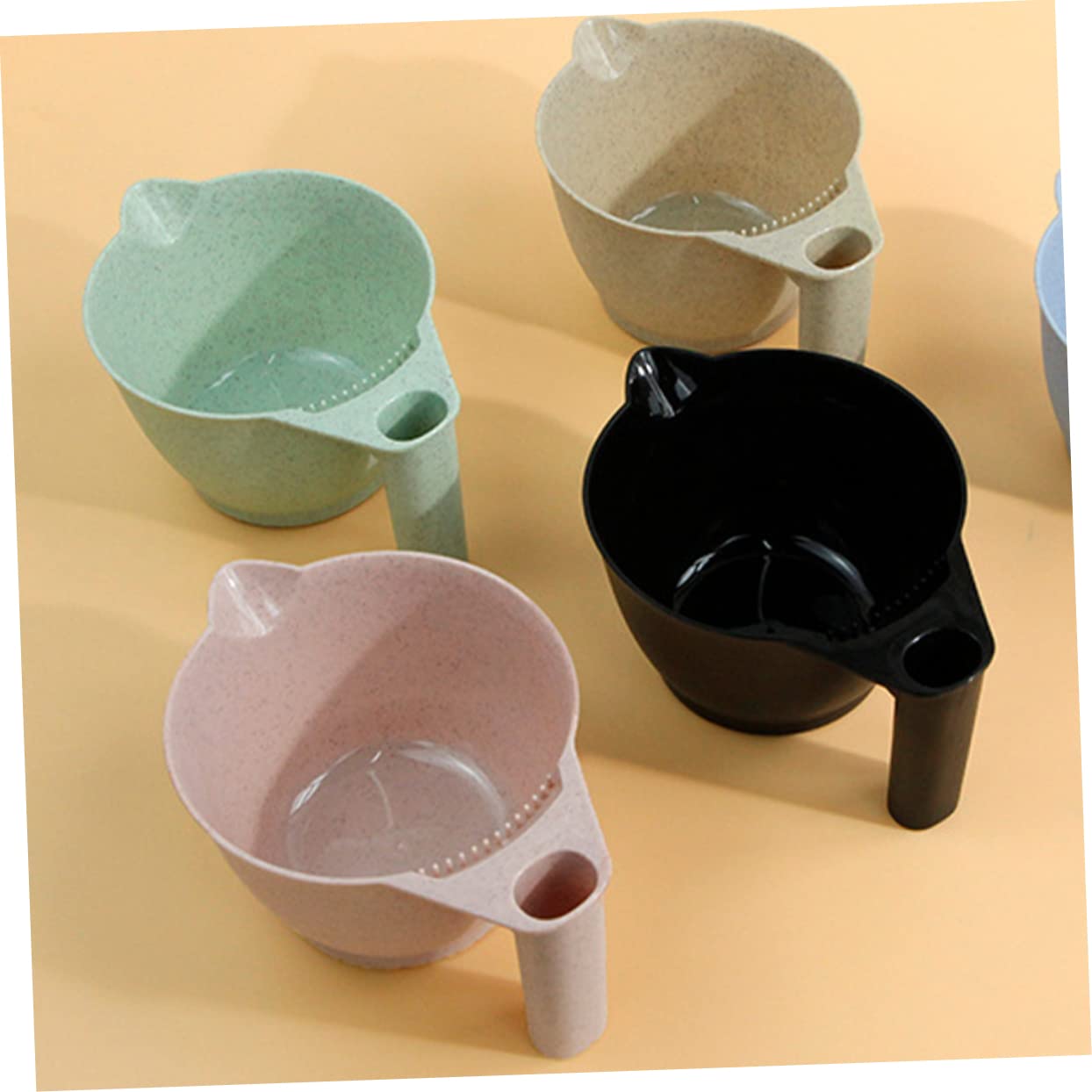 FOMIYES Hair Salon Dyeing Bowls Sturdy Pp Material Mixing Bowls for Hair Color Powder