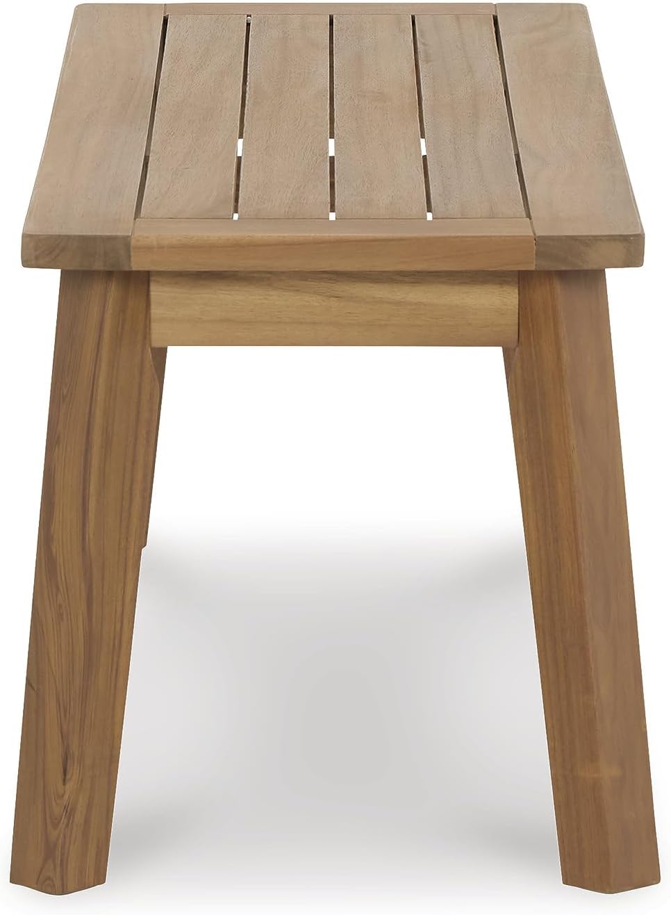Signature Design by Ashley Janiyah Casual Outdoor Dining Bench, Light Brown