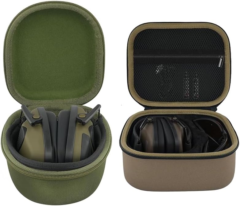 co2CREA Hard Protection Earmuffs Case + Shooting Glasses Case with Form-Fit Insert for PROHEAR 066/016/030/036