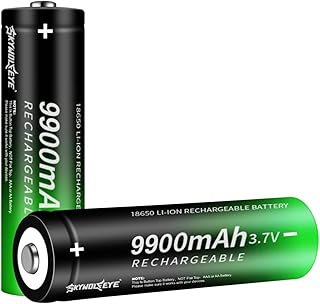 2 Pack 18650 Rechargeable Battery 3.7v Batteries 18650 Rechargeable Battery Lithium 3.7 Volt Button Top for Flashlights, Headlamp etc